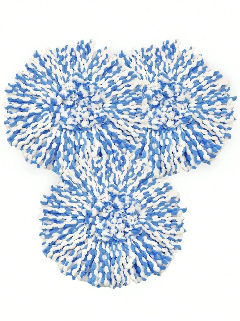 3 balení náhradních hlavic na mop Spin Mop pro O-Cedar a Vileda Mop Spin Mop s 2 nádržkami na čištění podlah z mikrovlákna Příslušenství k systému s 2 nádržkami