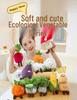 Eco-friendly Vegetable Plush Toy: Red Umbrella Mushroom & Eggplant Doll for Restaurant Decoration