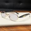 Y2k Retro Oval Sunglasses With Metal Frame Uv400 For Fashionable Women And Men