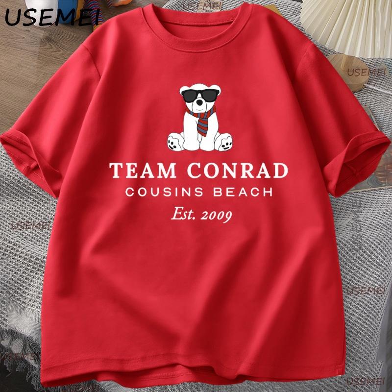Team Conrad Junior Mint Bear T Shirt Cousins Beach Tshirt Unisex Women The Summer I Turned Pretty TSITP Tshirt Unisexs Clothing S
