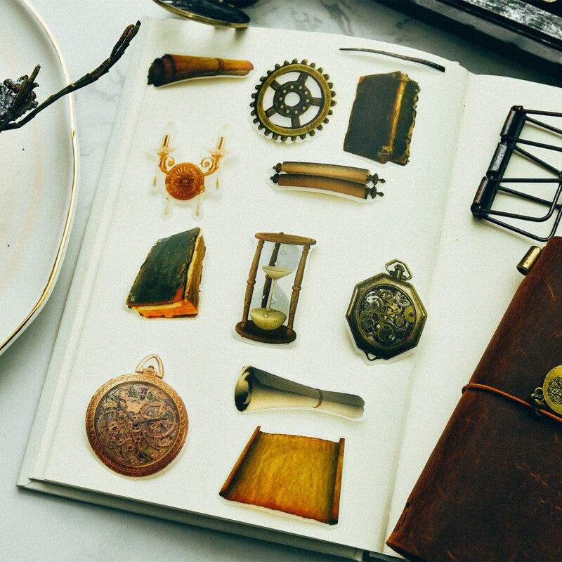 

40pcs Vintage Vellum Paper Stickers For Scrapbooking DIY Projects/Photo Album/Card Making Crafts светло-серый