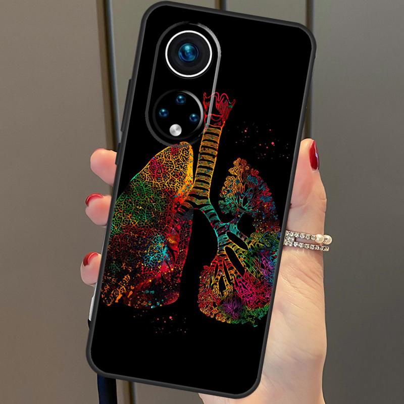 Human Heart Brain Lungs Case For Honor Magic 6 Pro 5 Lite 50 70 90 X6 X7 X8 X9 Honor X6a X7a X8a X9a X8b X9b Cover