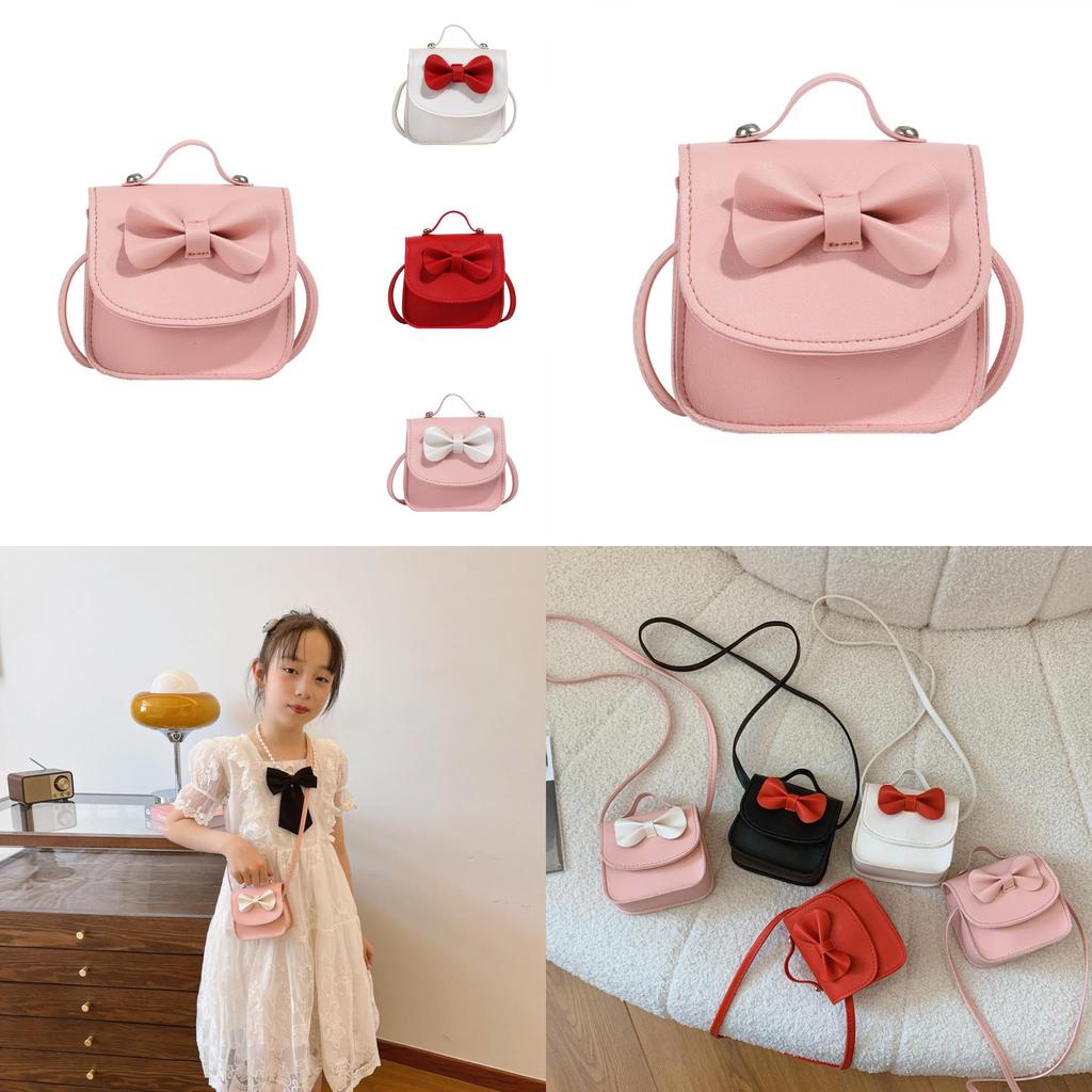 Bolsa de Ombro Infantil Estilosa Com Design de Laço Fofo Perfeita Para Uso Diário de Meninas e Meninos