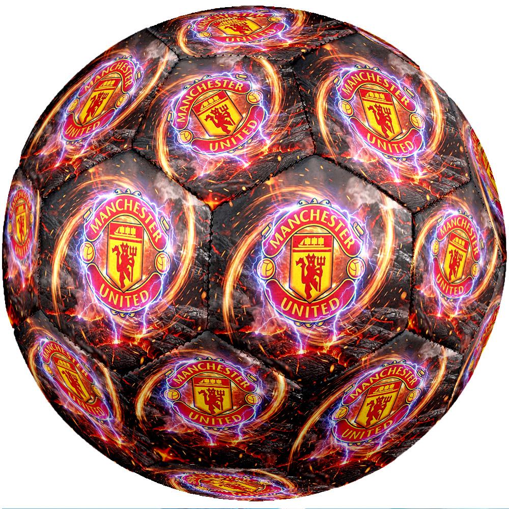 Manchester United Thema Fußballball Größe 5 Fußballball Weiche Haptik Professioneller Trainingsfußball für Outdoor-Sportarten