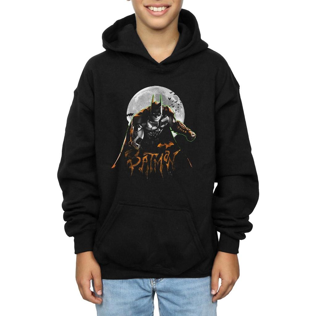 DC Comics Boys Batman Arkham Knight Halloween Moon Hoodie