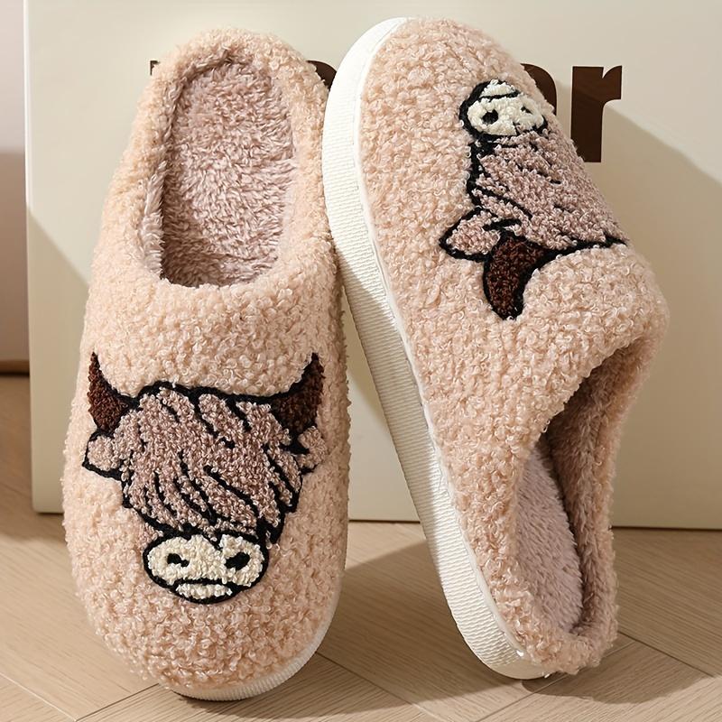 Autumn and Winter Comfortable Elegant Unisex Animal Pattern Design, Large Size Couple Style for Men and Women, Soft Sole, Beige