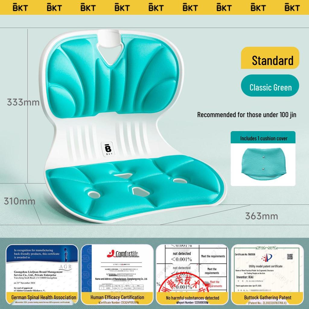 Ergonomic Lumbar Support Backrest Cushion for Long Sitting