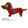Cute Dachshund Lapel Pin Funny Puppy Brooch for Bags Jackets Hats Minimalist Alloy Brooch Unique Gift for Dog Lovers & Teens