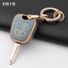 For Peugeot 107 206 207 307 For Citroen C1 C2 C3 C4 For Toyota Aygo Fashion Tpu Car Smart Key Case Cover Protected Keychain Fob