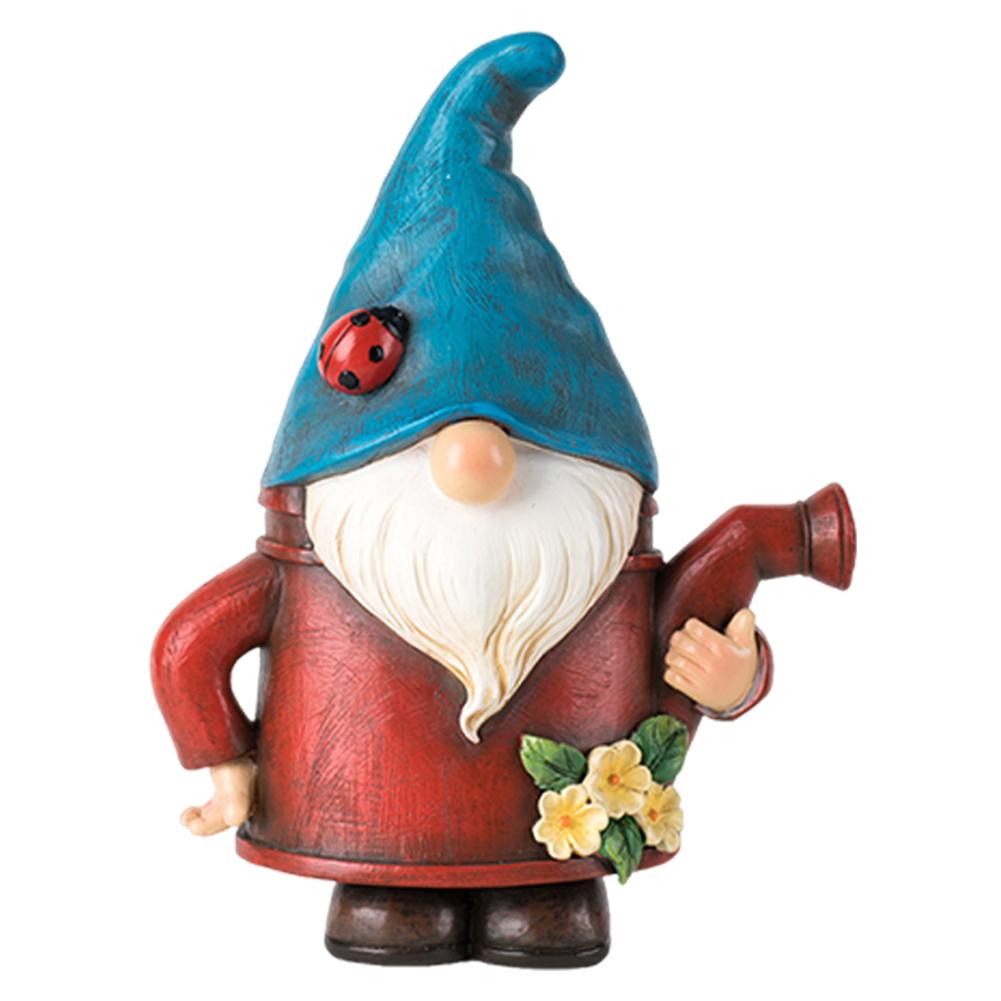 Садовый декор из смоляных гномов Статуя садового гнома Уличный декор для садового гнома Уличный садовый гном для украшения лужайки патио красный