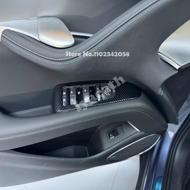 LHD RHD For BYD Sealion 7 Sea lion 07 EV 2024 2025 Interior Door Window Lift Glass Switch Buttons Cover Molding Car Accessories