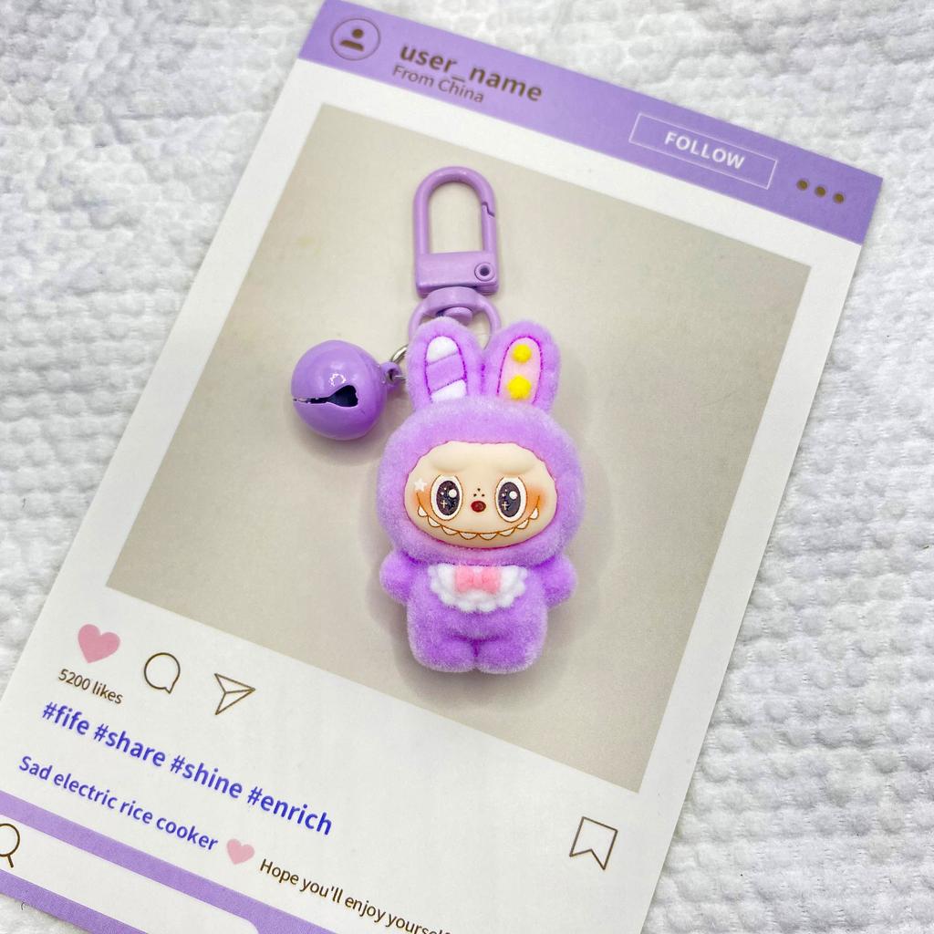 Flocking Pony Cart DIY Resin Accessories Mobile Phone Chain Bag Hanging Tide Play Blind Box Bag Desktop Ornament