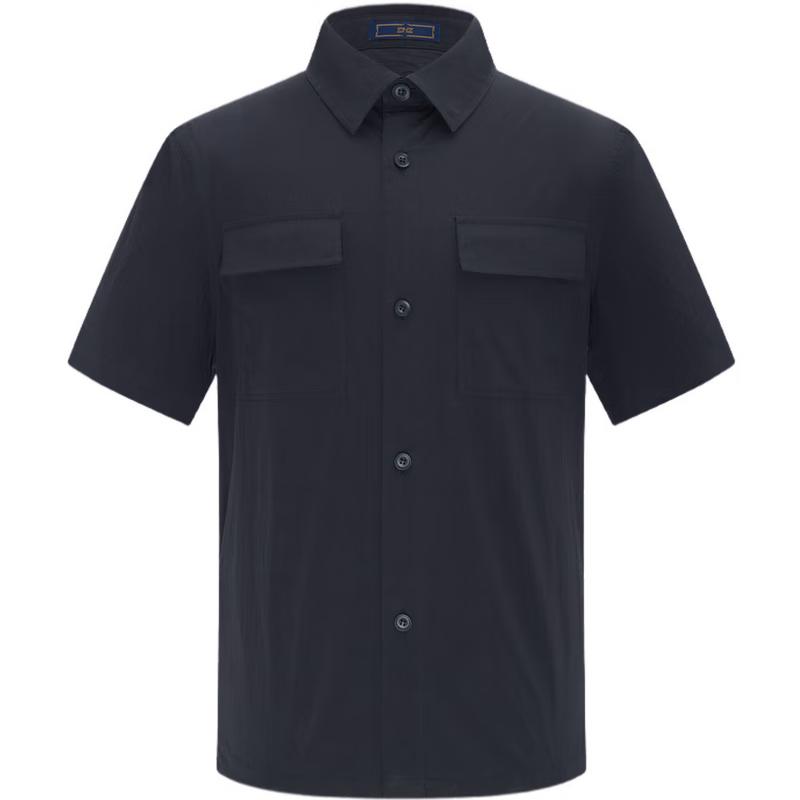 EMZ Men s Easy Care Short Sleeve Casual Shirt 2XL