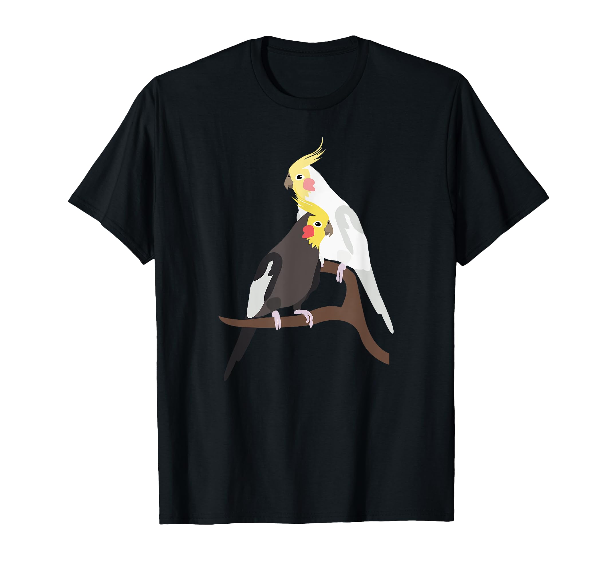 

Cockatiel Bird Pair T-shirt чёрный