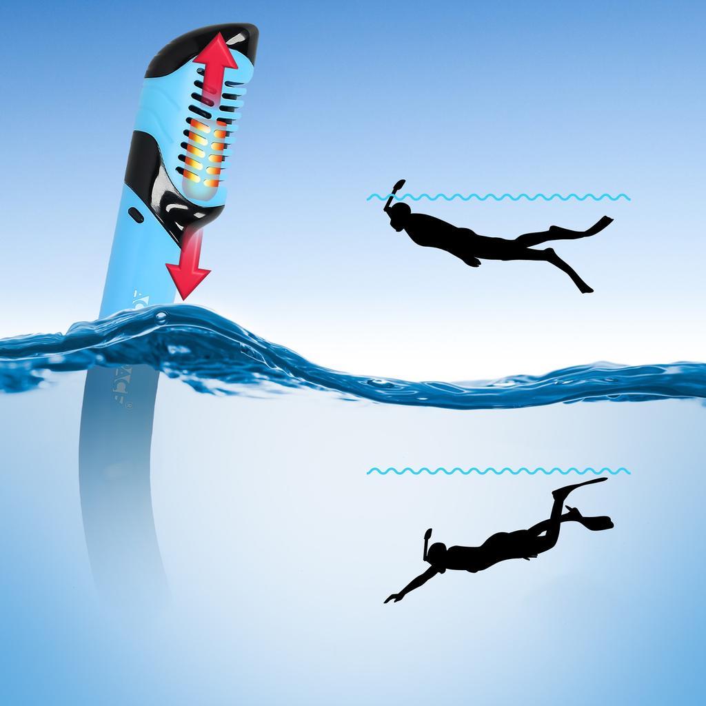 Snorkel With Valve - Blue