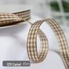 1cm Solid Color Plaid Ribbon for Cake Box Packaging and Decoration