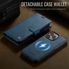 2-in-1 Magnetic Detachable Wallet Case for iPhone 16/16 Pro/16 Pro Max/16 Plus/16e - PU Leather, Card Slots, MagSafe Charging, 360° Protection