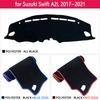 Car Dashboard Cover Dash Board Mat Carpet Dashmatfor for Suzuki Swift A2L 2017~ 2018 Pad Sunshade Cushion Cape Accessories