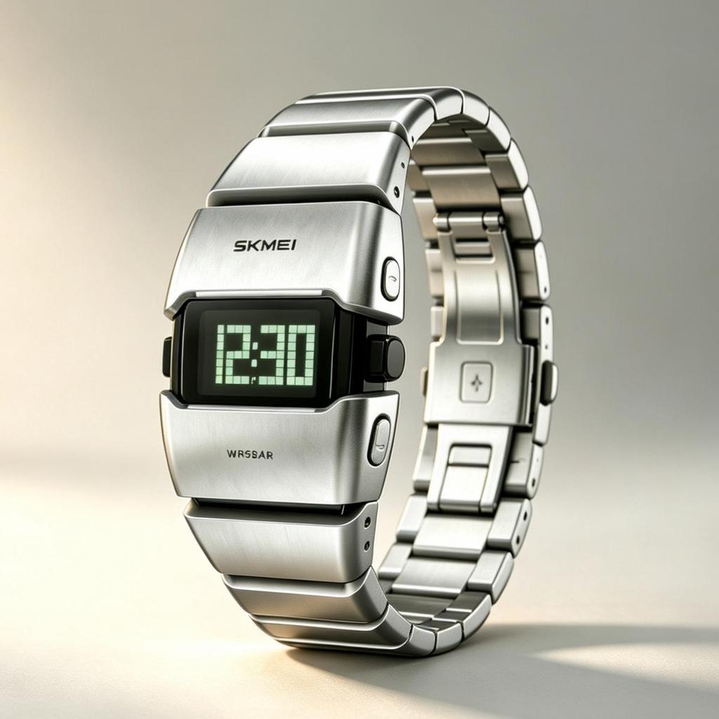 Men's Digital Watch SKMEI Chronograph Gold Sport 2710