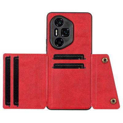 For Honor 300 Ultra Case with Card Slots Kickstand Leather+TPU Phone Cover