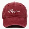 Adjustable Mama Heart Caps Washed Cotton Baseball Cap Fashion Sport Visors Cap  Gifts