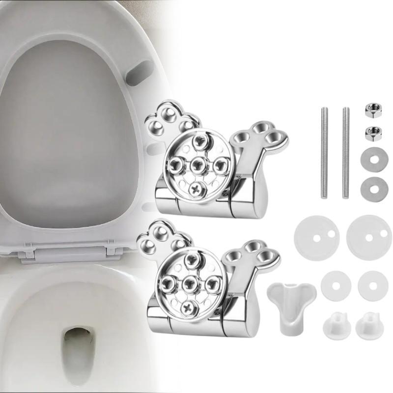 Toilet Zinc Alloy Hinge With Plum Blossom Shape For Hotels Bathroom Renovations