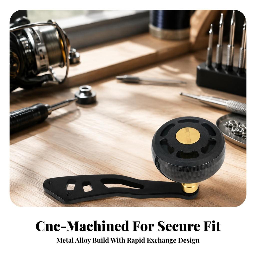 Fishing Reel Replacement Handle Metal with Knob Practical