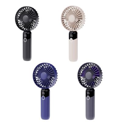 Portable Fan Powerful Handheld Fan Rechargeable 6 Speed Digital Display Fan