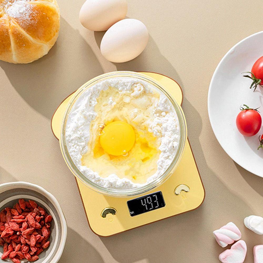 Toast Shaped Toast Digital Scale LCD Display Digital Coffee Scale Food Scale  for Precise Baking