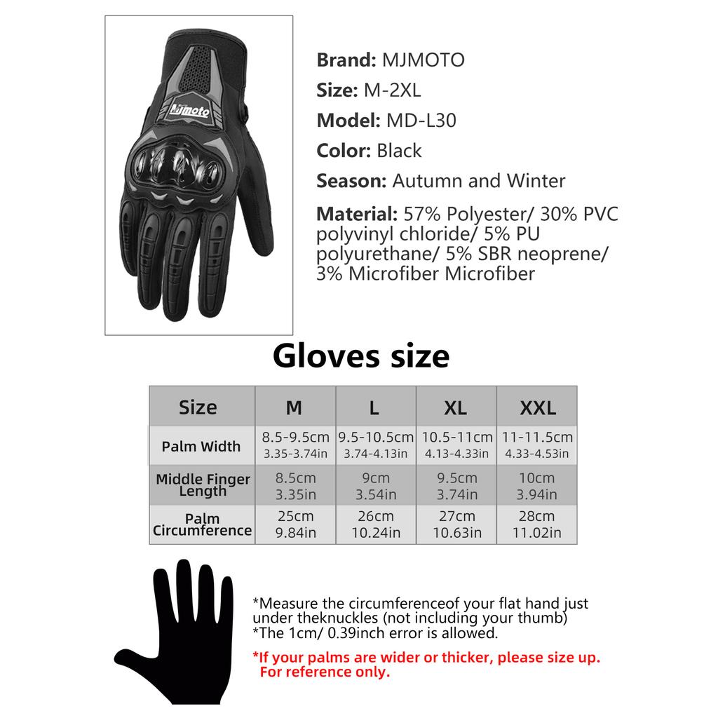 Motorcycle Gloves Windproof Waterproof Guantes Moto Men Motorbike Riding Gloves Touch Screen Moto Motocross Gloves Winter