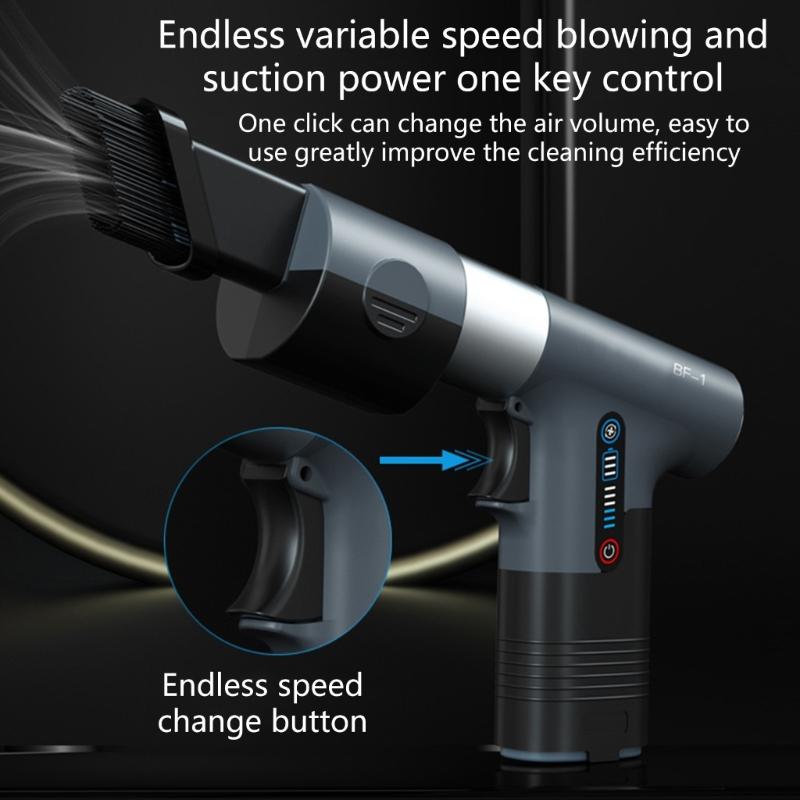 Multifunctional Cordless Violent Fan Air Blower for Efficient Home Office & Car Cleaning with Strong Suction Power