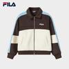 FILA Women's Yang Mi Style Colorblock Hooded Wool Jacket