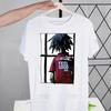 Gorillaz Modern Music Band Cartoon Men's Tshirt Cute Printing Shirt Mens Fashion T-Shirt For Men Casual Tops Short Sleeve