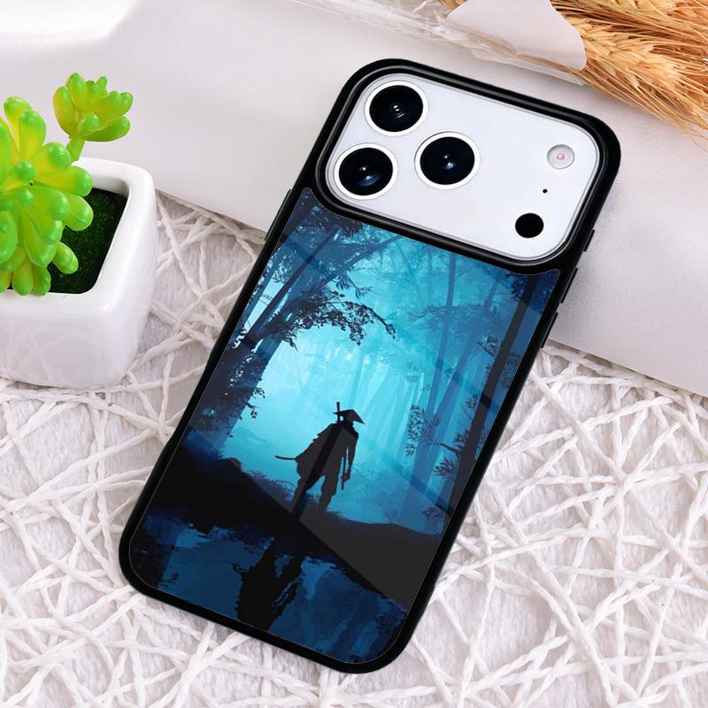 Japan Samurai Ninja Ronin Phone Case for iPhone 17 Air 16 15 11 12 14 13 Pro Max Shockproof Cover