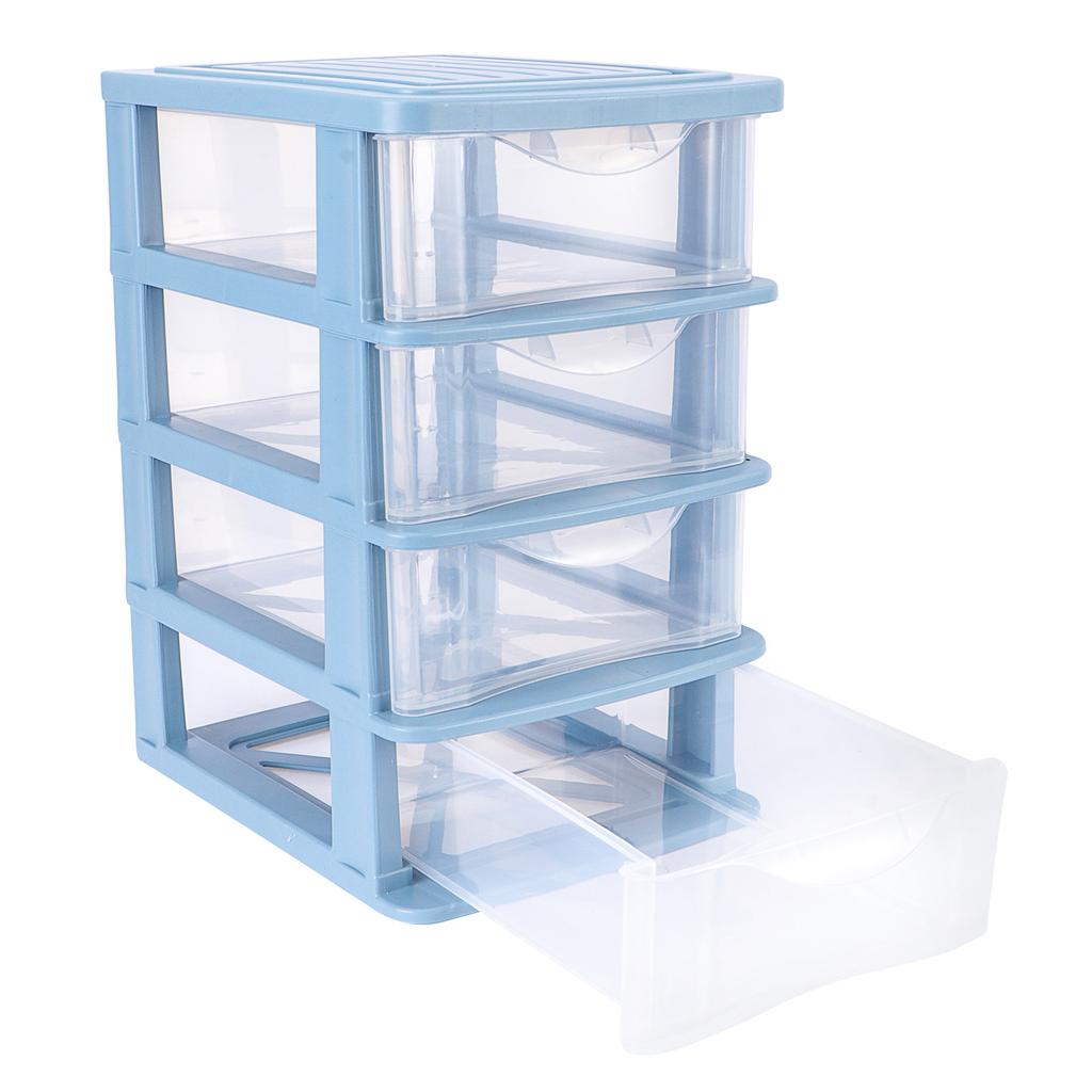 1Pcs Transparent Makeup Storage Box Tabletop Drawer Organizer Desktop Sundries Container Tabletop Container
