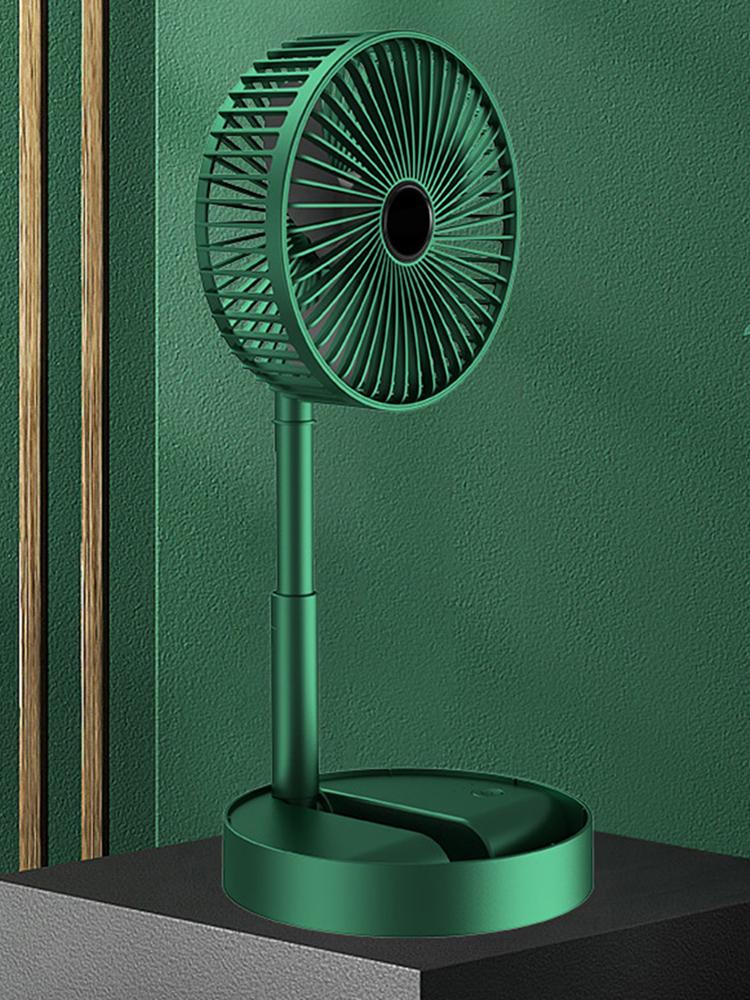 Desktop Foldable Fan Household Foldable Telescopic Fan USB Rechargeable 3 Speed Summer 2000mah Low Noise for Dormitory Office
