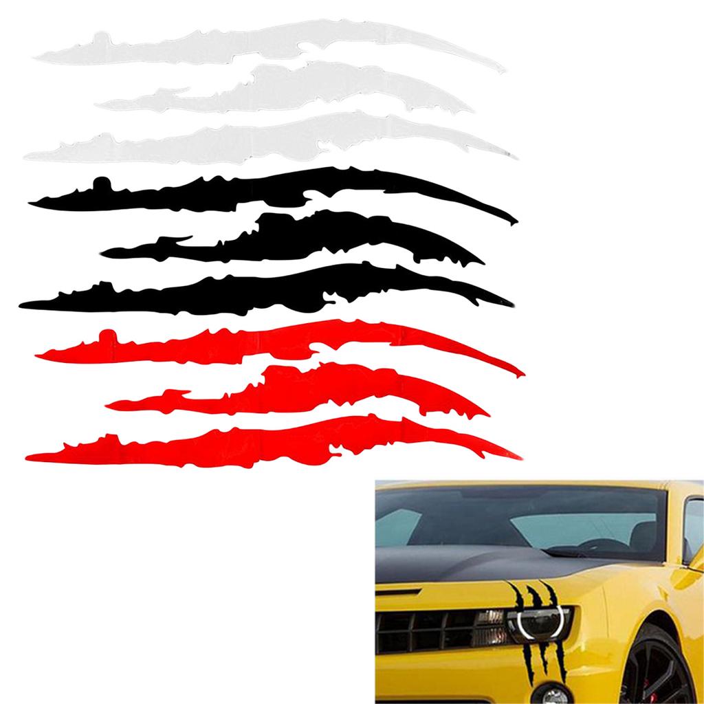 Personality Creative Claw Mark Car Sticker Light Eyebrow Sticker Engine Cover Decorative Body Sticker