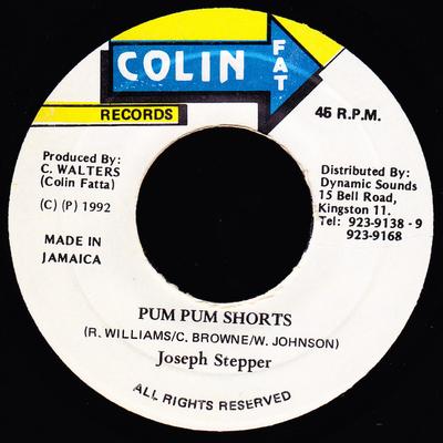 7inch Record JOSEPH STEPPER - Pum Pum Shorts NONE Colin Fat Recor 1992 Jamaica Reggae, Ska & Dub Used