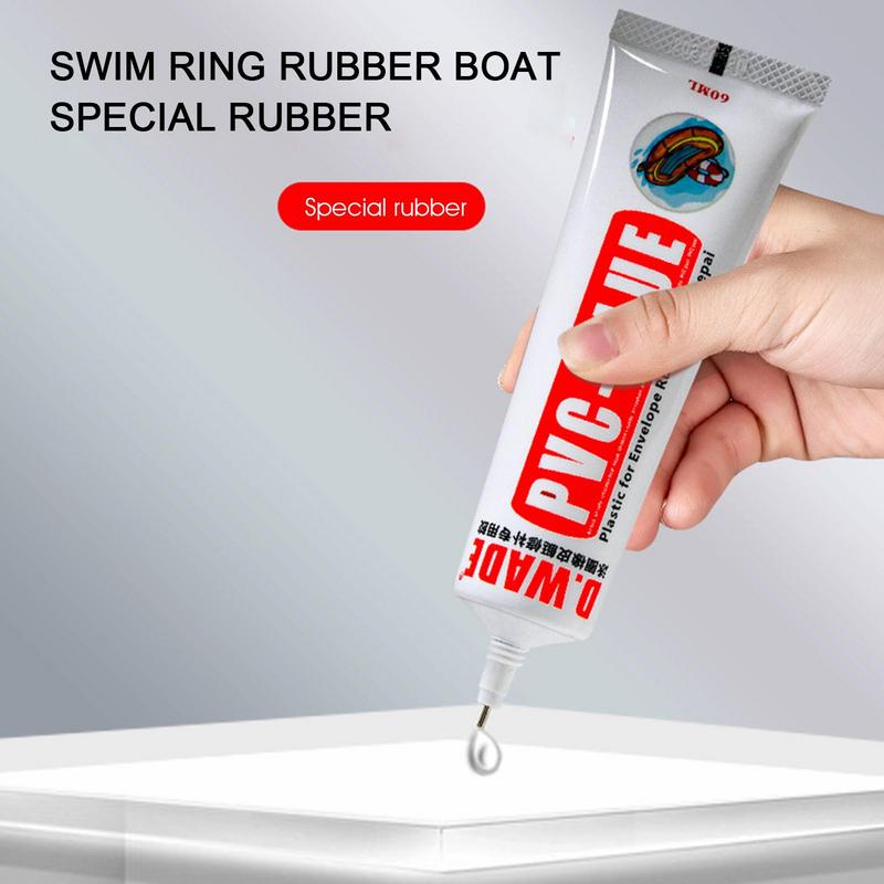 PVC Glue for Air Mattress 60g PVC Adhesive Inflatable Boat Repair Glue Instant Super Glue for Rubber PVC Inflating Air Bed