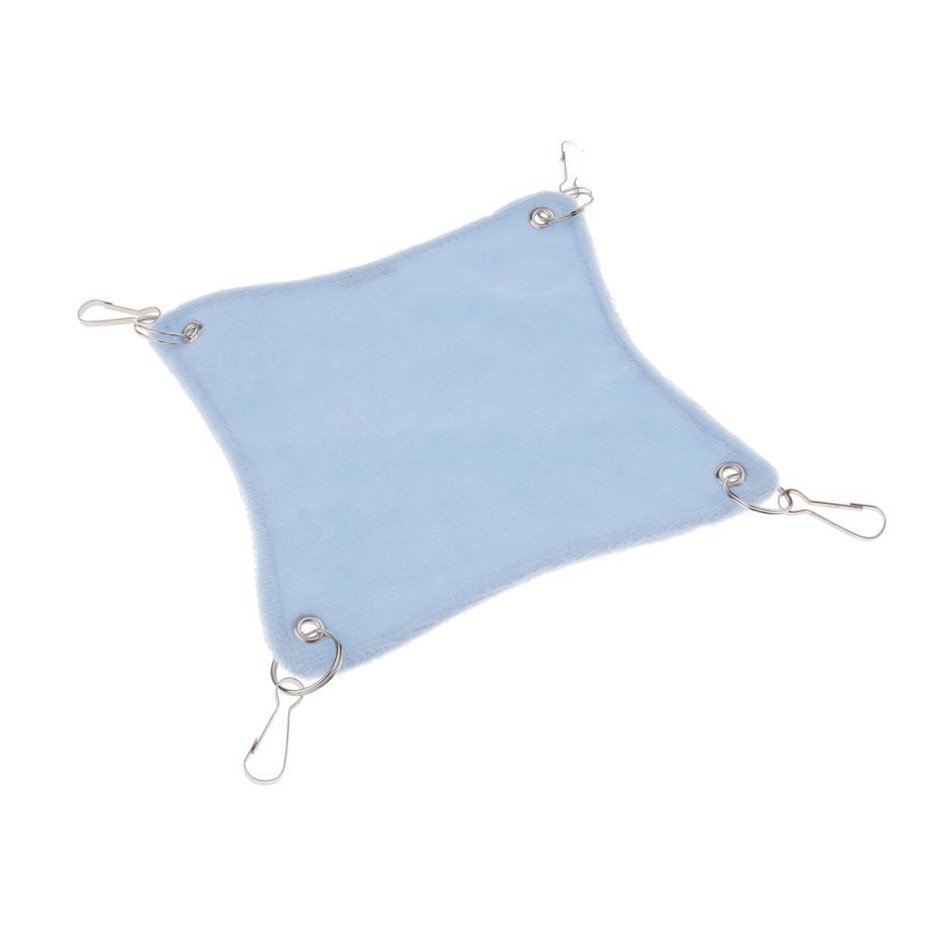 Small Animals Hammock Soft Cozy Fabric Cage Bed Hammock for Birds Parrots Hamsters Chinchillas