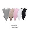 Kaslead New Arrival Women's Clothing Fashion Style Fashion Round Neck Thread Jumpsuit 4147159 4174159