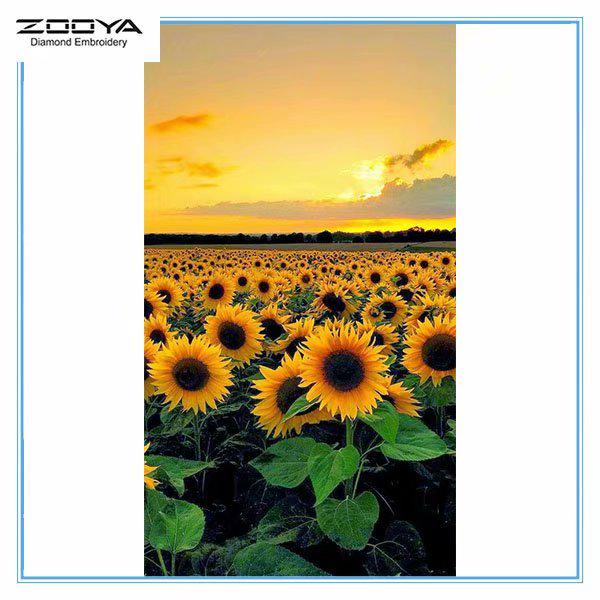 

ZOOYA DIY 5D Полный дрель Алмазная картина Подсолнух Вышивка Крестом Мозаика Картина Домашний декор