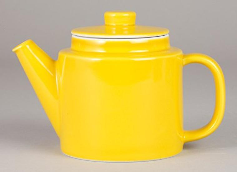 Nishikai Pottery Hasami Ware, gewöhnliche Teekanne, Teekanne, gelb, Teesieb aus super Edelstahl inklusive, Fassungsvermögen 1000 ml, hergestellt in Japan, ca. 13253.