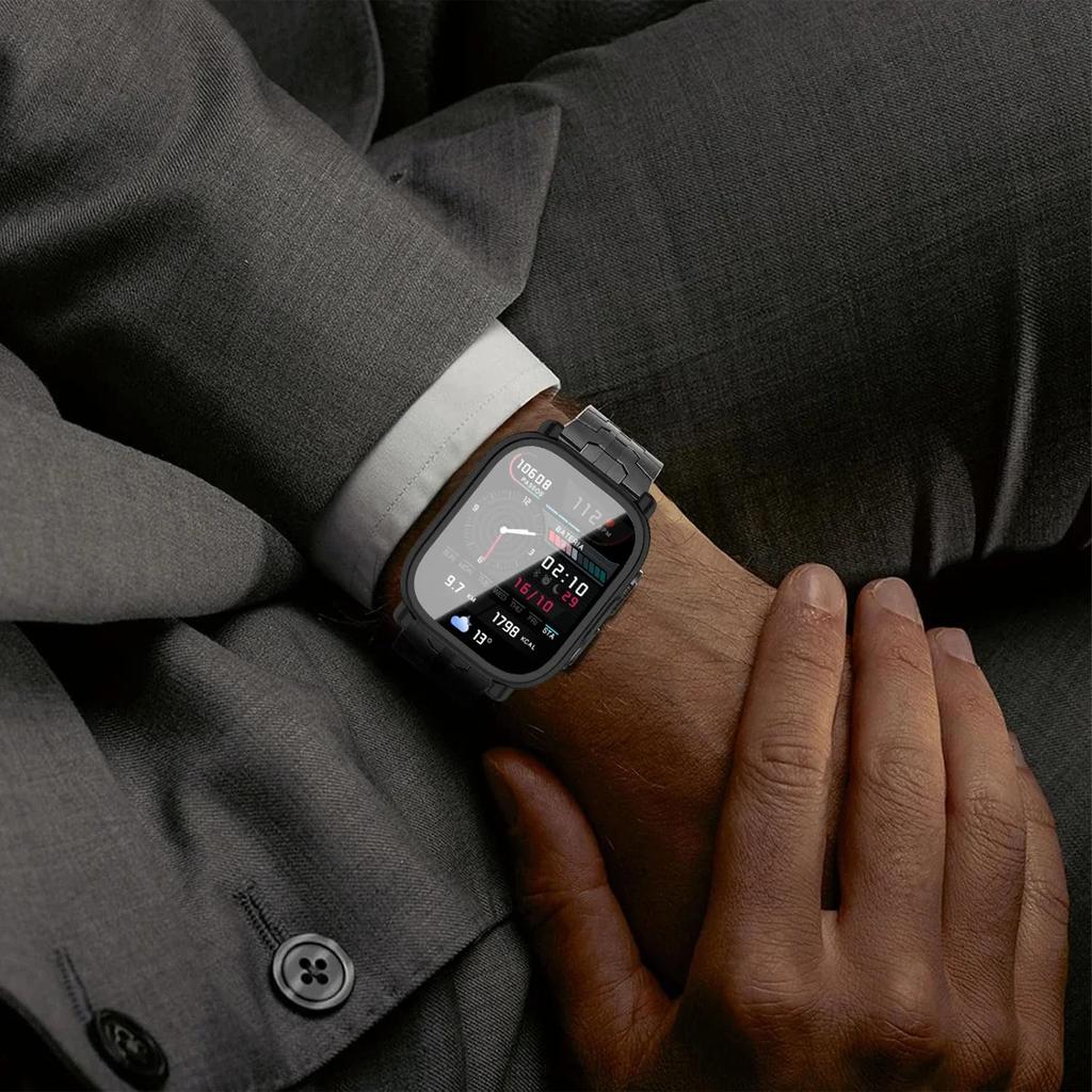 Carcasă+Curea Pentru Redmi Watch 5 Active Husa Moale din TPU Pentru Xiaomi Redmi Watch 5 Lite Brățară Metalică de Lux Brățară din Oțel Inoxidabil