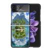 Sommer Strand Sonnenuntergang Meer Palme Klare Handyhülle Für Samsung Z Flip 7 6 5 4 3 Galaxy ZFlip7 ZFlip6 ZFlip5 ZFlip4 ZFlip3 5G Pri