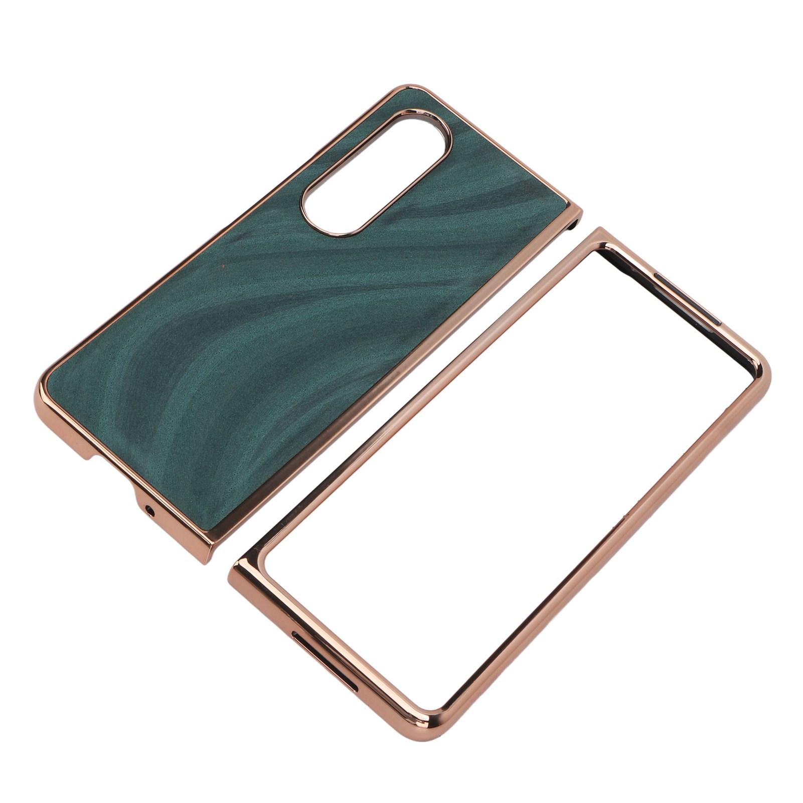 

Phone Case Nano Electroplating Scratch Proof Galaxy Texture Folding Phone Protective Cover for зелёный