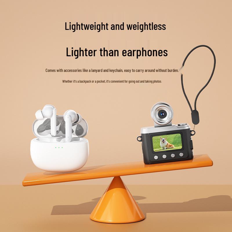 Retro Mini CCD Camera for Campus Students - HD, Selfie-Ready, Portable