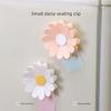 3pcs Daisy Petal Snack Sealing Clips -3D Magnetic Daisy Flower-Shaped Plastic Food Clips for Chips, Pet Food & Kitchen Storage