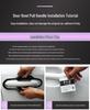 Carbon Fiber Texture Door Bowl Handle Sticker for 2018-2022 Binrui Binyue Models