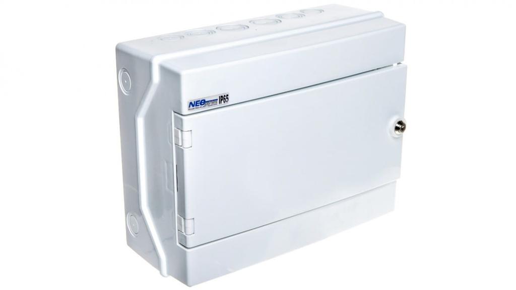 Rozdzielnica Hermetyczna Modułowa (500V Ac ,1000V Dc) 1X12 Natynkowa Ip65 Rh-12/Zb (Z Zamkiem) 36.14
